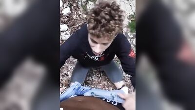Outdoor Twink Super Cock Sucker: Big Dicks & Oral Pleasure Gay Porn