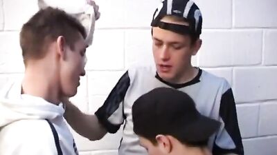 Handsome fit Brit lads pounding bareback boys porn