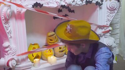 Gay Teen Bareback Twinks Pumpkin And Cowboy Costume