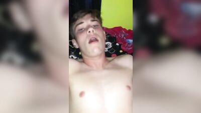Raw and Cumming Twink! Bareback Action with Horny Jerk