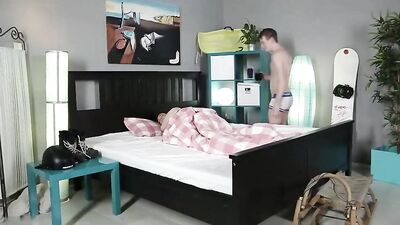 Gay Skiing Buddies Hook Up for Giant Dicked Threesome - Bareback Ass Play with Big Cocks