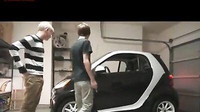 Blond Boyfriends Fucking in New Cars - Bareback Cum Shots and Oral Pleasures