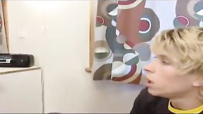 Blonde Twink Teaches Buddy Gay Porn Secrets - Blond Boys