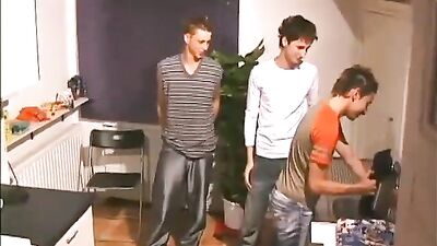 French Twink Uncut Bareback Cum Shots Group Sex