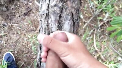 Forest Fury: French Teen Cums Wild in Public!