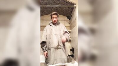 Poncho Jerk Gay Porn Boy Returns for More Cum Shots!