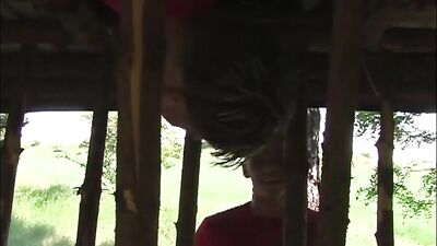 Outdoor Rimming Delights: Boys Suck and Lick to Facial Cumshots