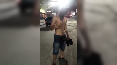 Exhibitionist Twink Risking It All in Public!