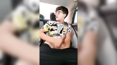 Backseat Ball Boy - Amateur Ass Play Handjob Solo Voyeur Young Cute