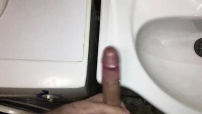 Self-Pleasure in the Bathroom with a Friend! Gay Porn Video