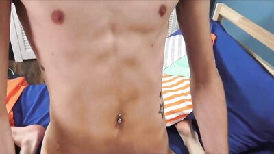 Flip-Flop Bareback with Tan and Blond Boys Porn