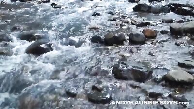 Wild Riverside Gay Porn Action Bareback Cum Shots