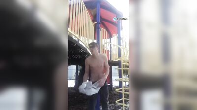 Outdoor Jack-Off Buddy Porn!