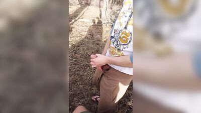 Straight Married Amateur Jacks Off in Public!