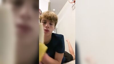 Teen Twink Deepthroats Banana Boy Porn: The Ultimate Gay Experience
