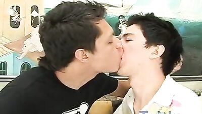 Sweet Latino Threesome: Lovers Bare Gay Porn Boys Sex