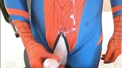 Spider-Man Cum Shots: Twink Superheroes Web-Cam Show