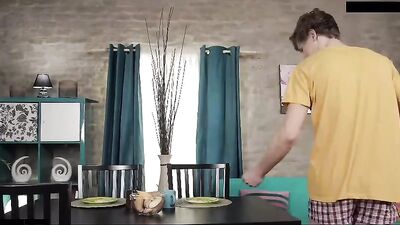 Breakfast Bareback Cumshots