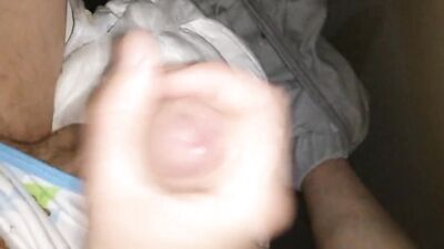 Wet Twink Cumming Handjob: Amateur Porn with a Diaper Full of Cum!