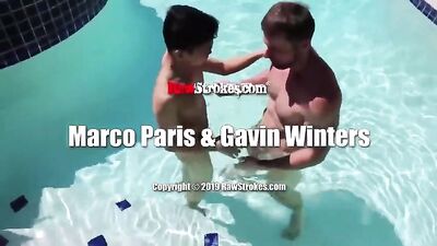 Gay Porn Couple Boys - Pool Party Mayhem!