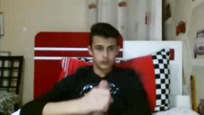 Teen Boys Porn Big Cock with a Nice Long Penis Wanks - Solo