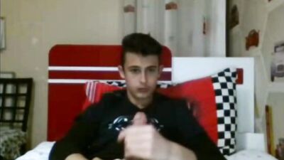 Teen Boys Porn Big Cock with a Nice Long Penis Wanks - Solo