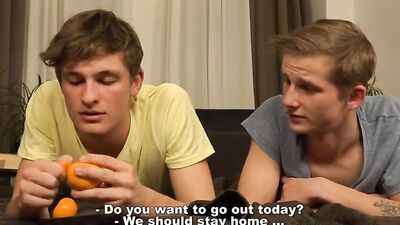 Bareback Butt Banging in Tangerine Orchard - Gay Porn Videos