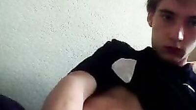 Young and Uncut! Cute Blond Boys Porn Masturbation