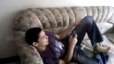 Boys Gay Porn - Explosive Cum Swap with Hand Jobs!