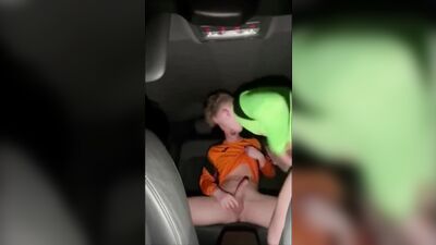 Gay Soccer Boys Bareback in Car Fetish Video