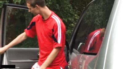 Raw Fucking Minivan Adventure: Borrowed Boys and Bareback Cum Shots