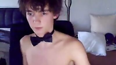 Bow Tie Jerker - Twink Ass & Cock JERKING!
