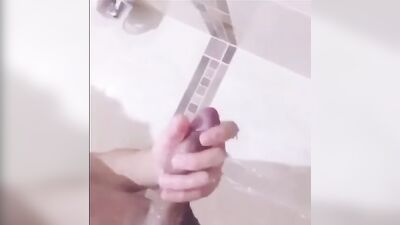 Latino Shower Delight - Passionate Amateur Big Cock Solo Show!