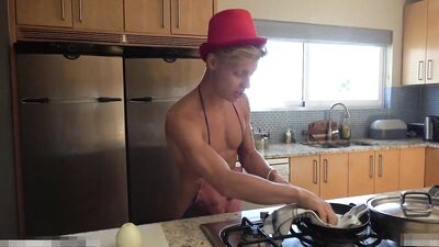 Blond Boy Banged in the Kitchen: Hardcore Gay Porn Action
