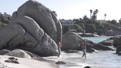 Sun-Soaked Bareback Frolic - Two Ripped Boys Porn!