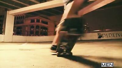 After Skateboarding Twink Catches Buddy Spying And Takes His Ass