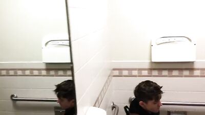 Gay Toilet Public Jerk Off Adventure - Bens Muscle Frat Boys