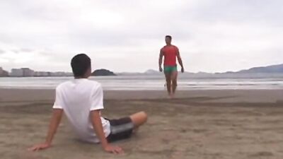 Gay Porn Videos: Latino Oral Cum Shots with the Life Guard!