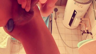 Boy Porn Sticks His Dick in His Toy Pussy!