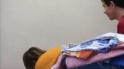 Stop the Housework: Gay Porn Twink Cum Shots and Bareback Ride!