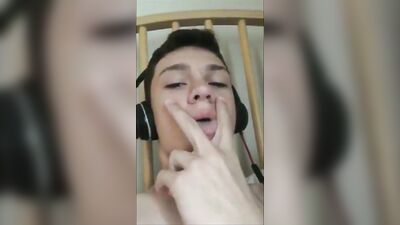 Asian Fetish Hand Job Web-Cam: I Love to Take My Cock in My Hands!