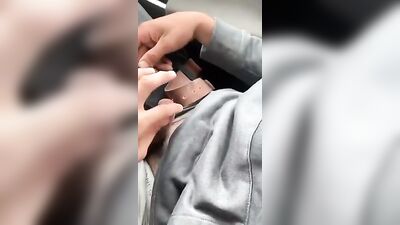 Car Twink BJ - Cock Juice and Web-Cam Action!