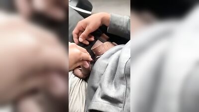 Car Twink BJ - Cock Juice and Web-Cam Action!