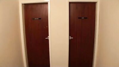 Toilet Bareback Cum Shots - A Gay Porn Video Adventure!