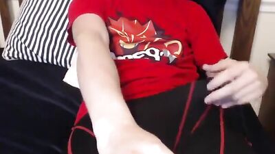 Young Twink Exposing Monster Cock on Webcam Gay Porn