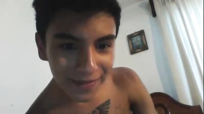 Gay Porn Latino Twink Beats Off for His Fans in Exclusive Online Show!