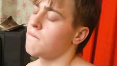 Gay Threesome Frenzy: Teen Bareback Cumshots and Handjobs