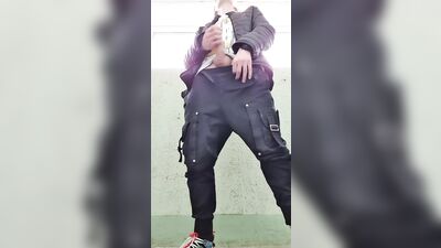 Twink Cum Shots: Public Outside Solo Adventure