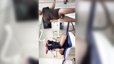 Fucking his Latino twink dentist - Public office fun!