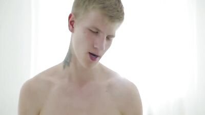 Young Blond Strips Down For JO Boys Porn!